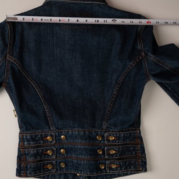 Jean Paul Gaultier Corset Waist Denim Jacket IT 42 - Picture 13 of 16